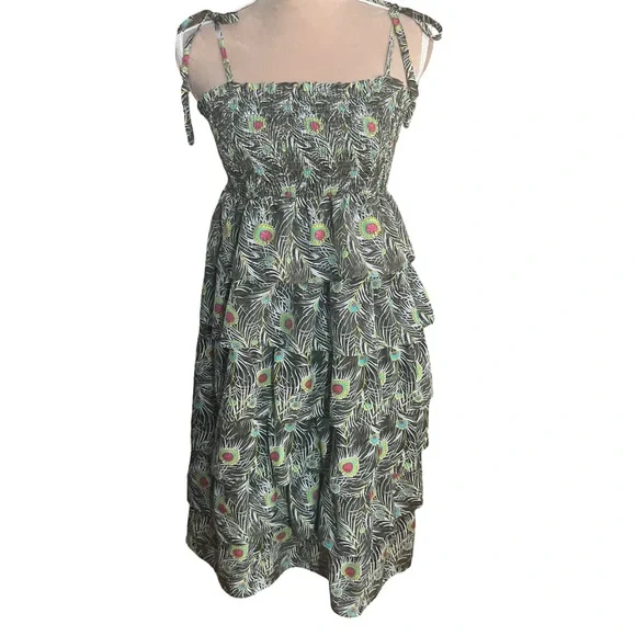 Liberty of London for Target Ruffled Peacock Sundress Size XS - Picture 1 of 9